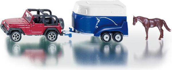 Siku Jeep με ρυμουλκούμενο για άλογα - 1651