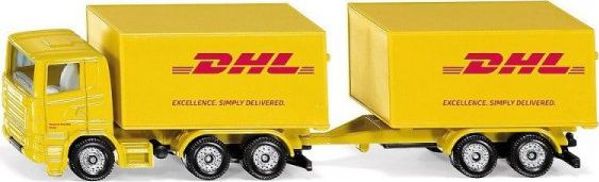 Siku Φορτηγό με ρυμουλκούμενο της εταιρείας DHL κούριερ