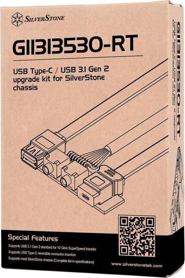 SilverStone SilverStone SST-G11313530-RT - USB Type C, USB3.1 Gen.2 Upgrade kit for SilverStone chassis