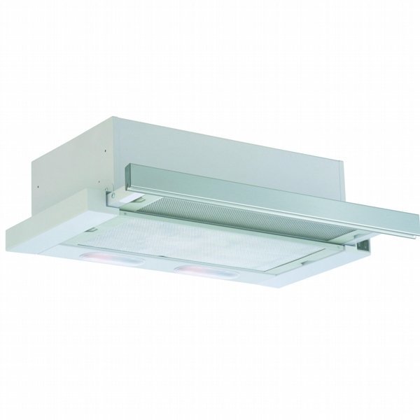 SILVERLINE SL 1150 EXT - Hætte - teleskopisk - bredde: 60 cm - dybde: 30.5 cm - udsugning - med ekstern motor - hvid/stål