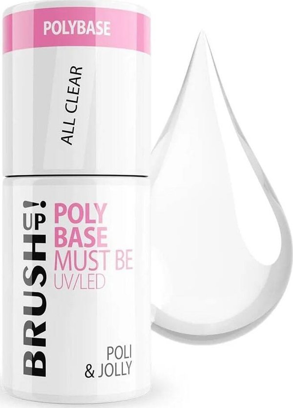 Βάση υβριδικού νυχιού Silcare BrushUp! Poly Base Poli & Jolly 5g