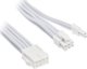 SilverStone Καλώδιο Επέκτασης Τροφοδοτικού SST-PP07E-PCI8W-V2, PCIe 8pin (6+2), Λευκό, 30cm