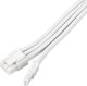SilverStone Καλώδιο Επέκτασης Τροφοδοτικού SST-PP07E-PCI8W-V2, PCIe 8pin (6+2), Λευκό, 30cm