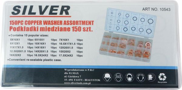 Silver Ασημένια Ποντικλάκια (Miedziane) 150τμχ EX10543 - Σετ Ανταλλακτικά Καθαρισμού