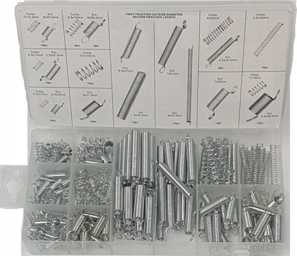 Silver Ελατήρια 200τμχ. MIX /SILVER