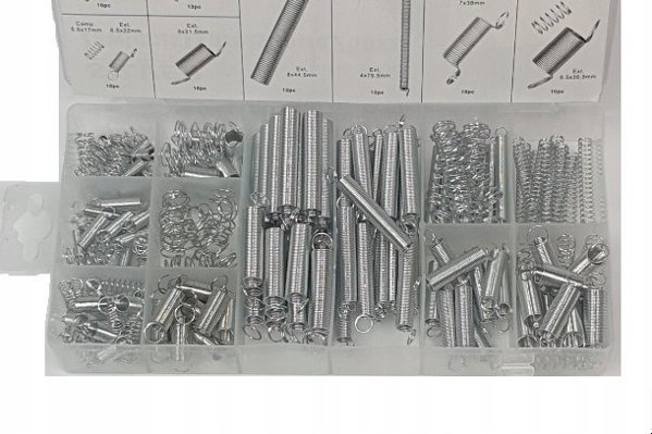 Silver Ελατήρια 200τμχ. MIX /SILVER