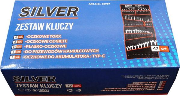 Silver zestaw kluczy specjalistycznych 47 sztuk (10987)