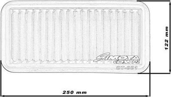 Simota Φίλτρο Αέρα SIMOTA OT001 250x122mm