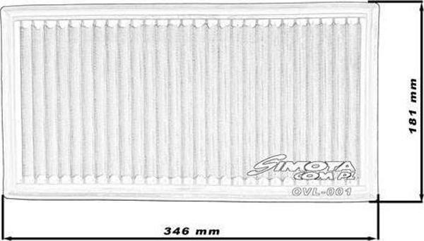Simota Wkladka SIMOTA OVL001 346X181mm