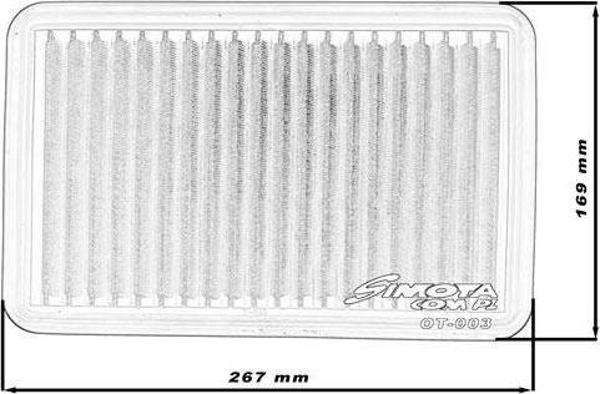 Simota Φίλτρο Αέρα SIMOTA OT003 267X169mm