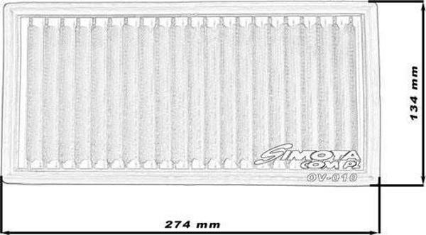 Simota Wkladka SIMOTA OV010 274X134mm