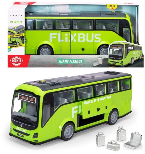 Simba Dickie City Volvo autobus Flixbus 54cm 374-9041