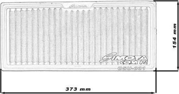 Simota Φίλτρο SIMOTA OSU001 373X168mm