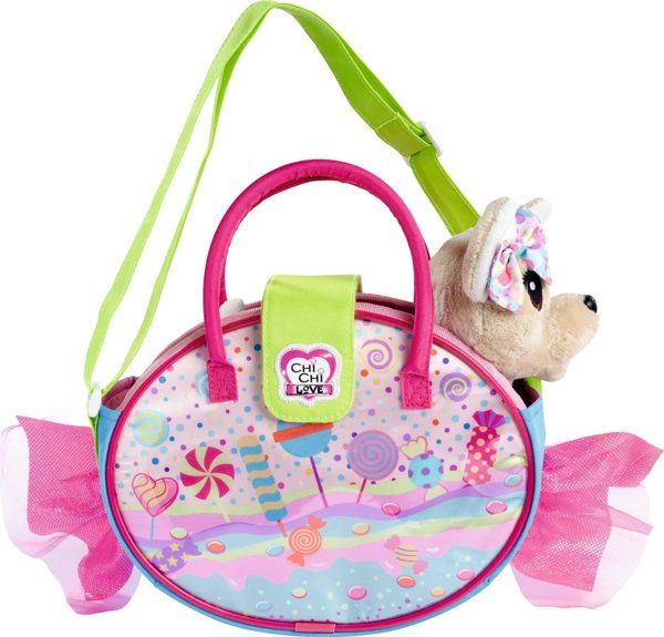 Simba Chi Chi Love Candy Λούτρινο Σκυλάκι με Τσάντα Καραμέλα 20cm
