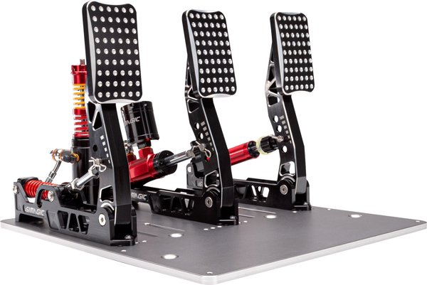 Simagic P2000 Σετ 3 Πεντάλ Υδραυλικού Συστήματος, 100KG Loadcell, Έκδοση Crimson