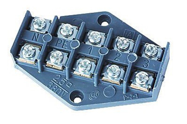 Simet Πλάκα Διακλάδωσης ZPT 2,5mm2, 5 Γραμμών, Μαύρη