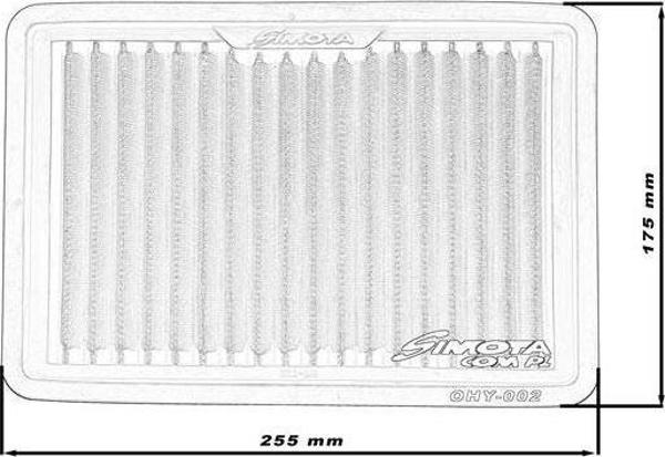 Simota Φίλτρο αέρα SIMOTA OHY002 255X175mm