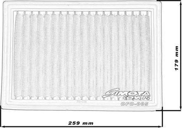Φίλτρο αέρα Simota OFO005 259X179mm