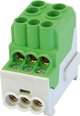 Simet SDB 100 Μπλοκ Διανομής Ρεύματος Al/Cu 80010 SIMBLOCK Πράσινο