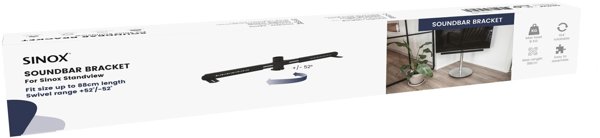Sinox Βάση Στήριξης Soundbar για Sinox StandView, Μαύρη