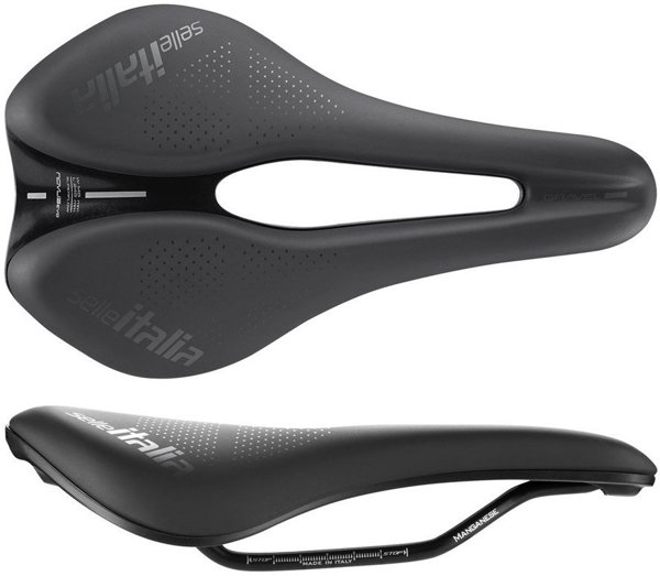 Selle Italia Novus Boost Evo Gravel TM Superflow Σέλα Ποδηλάτου, Μέγεθος L, 242g, Μαύρο