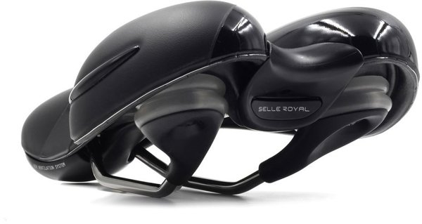 Selle Royal Σέλα Ποδηλάτου Respiro Soft Moderate, Unisex, με Gel, Ελαστομερή & Κανάλι Ψύξης, 496g
