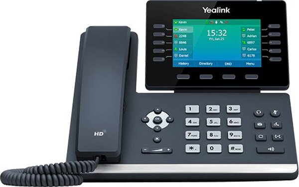 SIP-T54W IP phone Black Wired