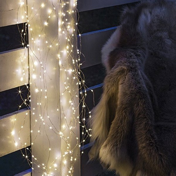 Sirius Home 30746, Ασημί, Διαφανές, 350 λαμπτήρες, LED, 12 W, 12 V, 2700 mm
