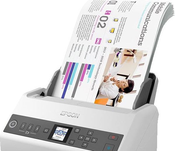 Epson WorkForce DS-730N Δικτυακός Σαρωτής Εγγράφων με Τροφοδότη Φύλλων (B11B259401)