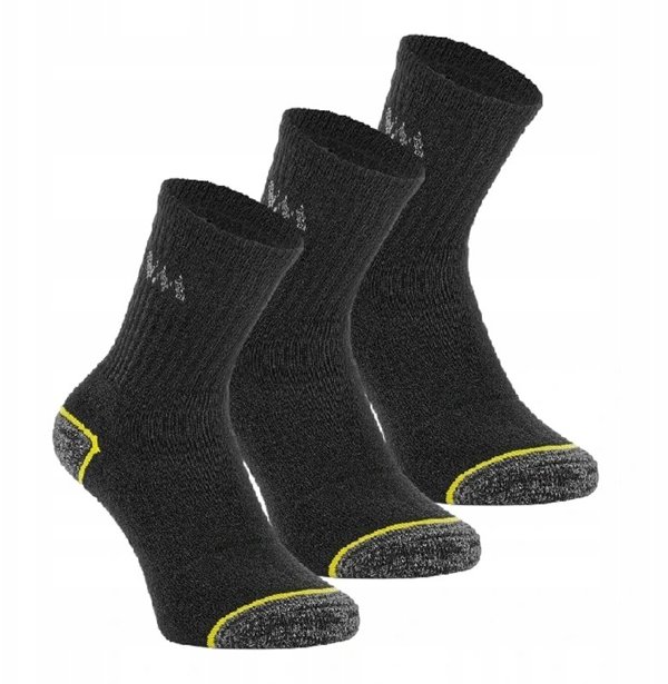 Κάλτσες βαμβακερο-πολυεστερικές VM FOOTWEAR 35-38 μαύρο-γκρι, 3 ζεύγη