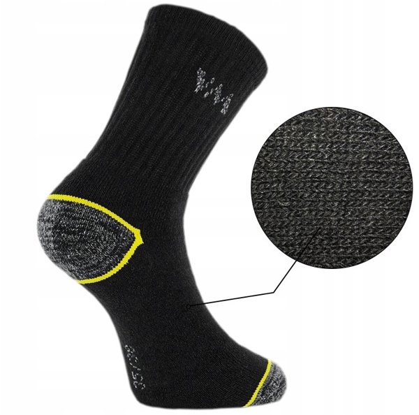 Κάλτσες βαμβακερο-πολυεστερικές VM FOOTWEAR 35-38 μαύρο-γκρι, 3 ζεύγη