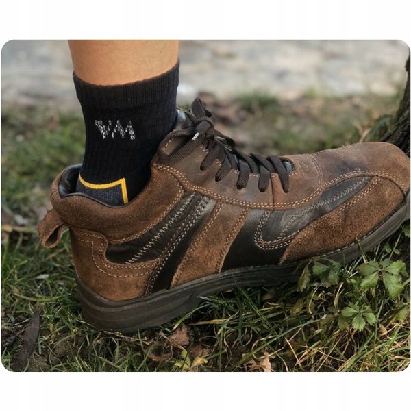 Κάλτσες βαμβακερο-πολυεστερικές VM FOOTWEAR 35-38 μαύρο-γκρι, 3 ζεύγη