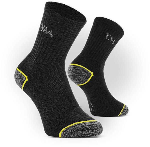 Κάλτσες βαμβακερές-πολυεστερικές VM FOOTWEAR, μέγεθος 43-46, 3 ζεύγη, μαύρο-γκρι