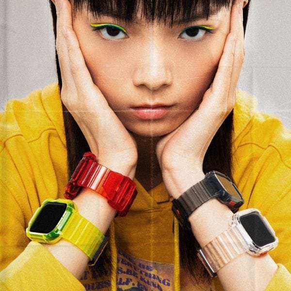 SKINARMA Saido Λουράκι & Θήκη 2σε1 για Apple Watch 45/44mm, Σκούρο Μπλε