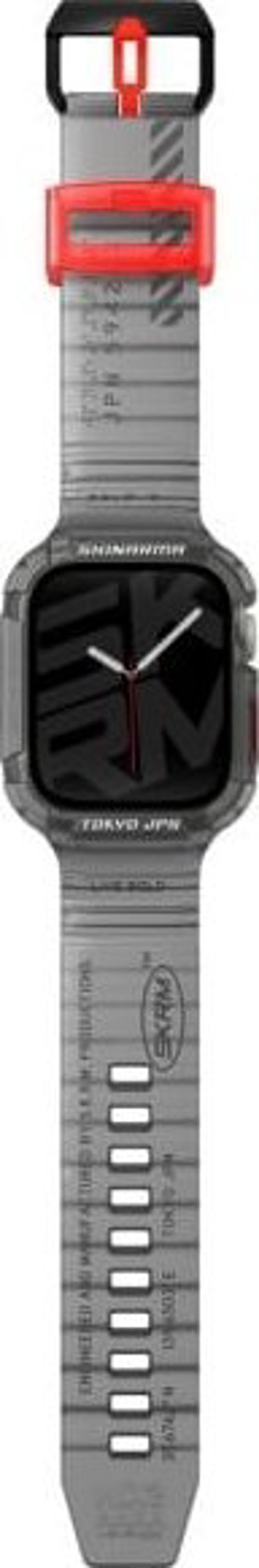Skinarma Saido 2in1 Σετ Λουράκι & Θήκη για Apple Watch 45/44mm, Χρώμα Καπνός