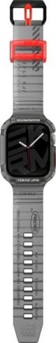 Skinarma Saido 2in1 Σετ Λουράκι & Θήκη για Apple Watch 45/44mm, Χρώμα Καπνός