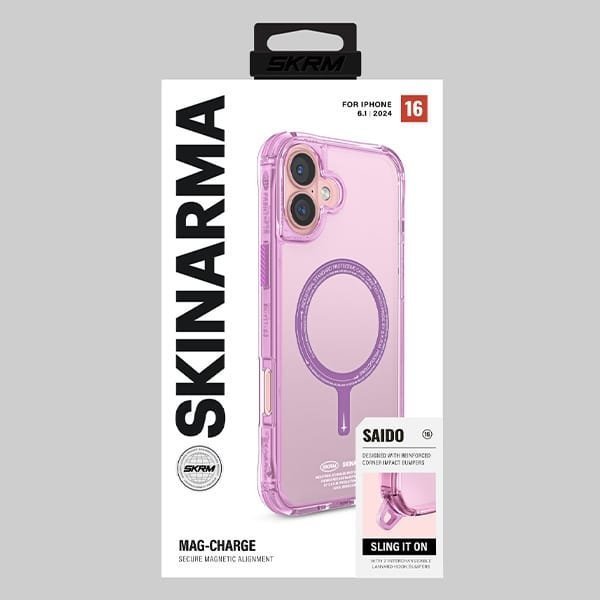 Skinarma Θήκη Saido για iPhone 16 6.1" με Μαγνητική Φόρτιση, Ροζ