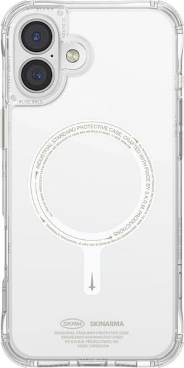 Θήκη SKINARMA Saido για iPhone 16 Plus 6.7" Magnetic Charging, Πράσινο (Niteglow)