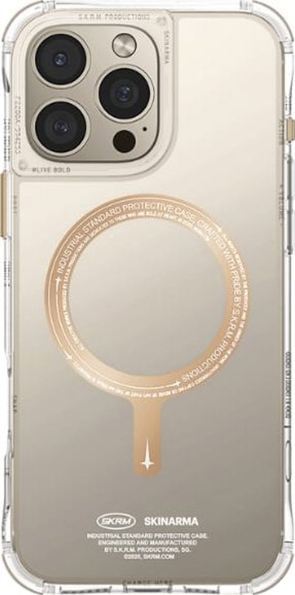 Θήκη Skinarma Saido για iPhone 16 Pro Max 6.9" με Μαγνητική Φόρτιση, Χρώμα Σαμπάνια