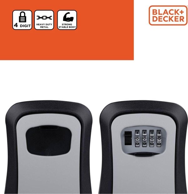 ΚΛΕΙΔΟΘΉΚΕΣ ΑΣΦΑΛΕΊΑΣ KEY SAFE BLACK&AMP;DECKER WITH COMBINATION LOCK 8711252239941