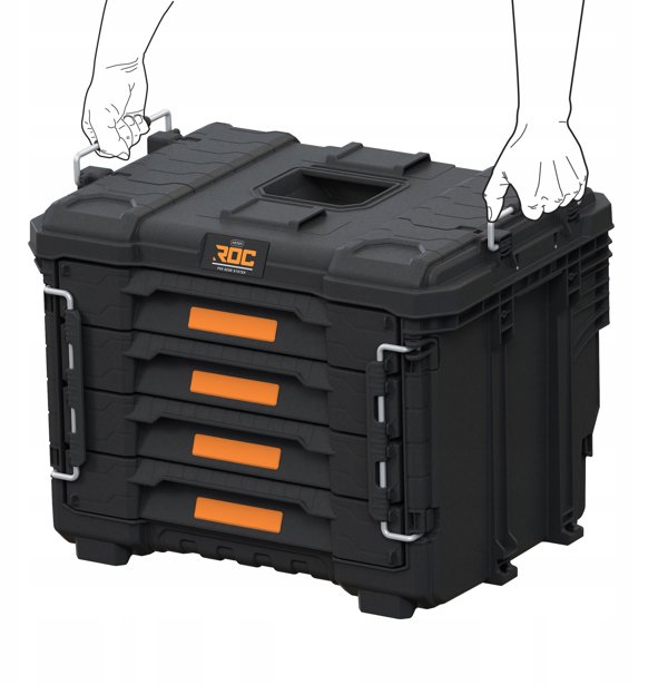 Keter Εργαλειοθήκη ROC Pro Gear 2.0 XL, με 4 Συρτάρια, 56,5x37,5x41,3cm