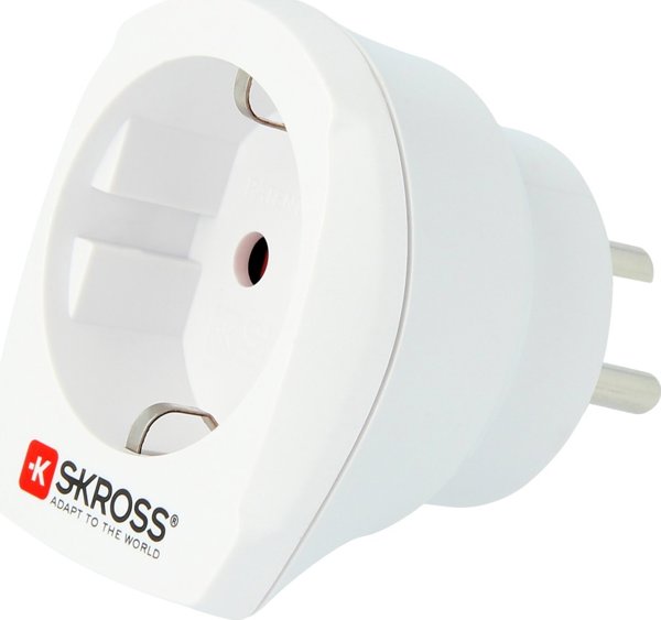 Skross Skross 1.500232-E, Type C (Europlug), Type K (DK), 100-250 V, 16 A, 4000 W, 52 mm