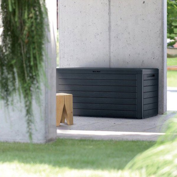 Κουτί κήπου PROSPERPLAST WoodeBox 280 l Ανθρακί