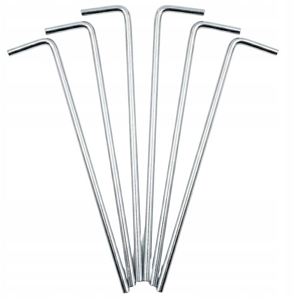 SLEDZIE SZPILKI DO NAMIOTU 18CM KPL.6 SZT METALOWE ENERO CAMP