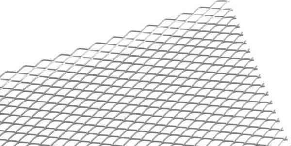 SLIDE Siatka ALU Diamond Silver 100*33cm 16*8mm