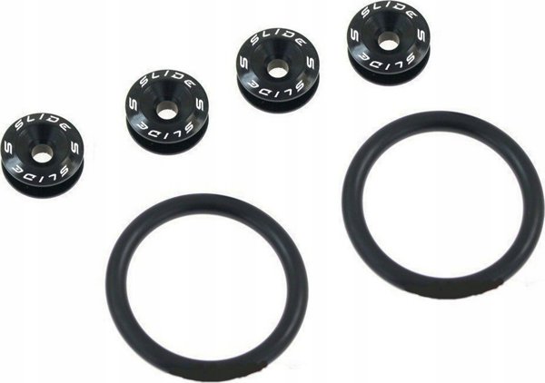 SLIDE Zapinki Uchwyty Zderzaka Klapy Quick Release SLIDE Black