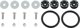 SLIDE Zapinki Uchwyty Zderzaka Klapy Quick Release SLIDE Black