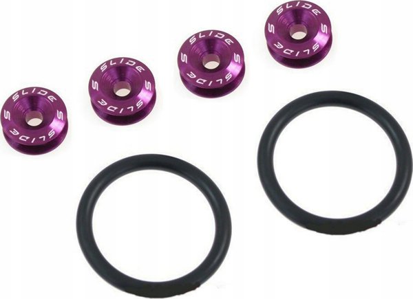 SLIDE Zapinki Uchwyty Zderzaka Klapy Quick Release SLIDE Purple