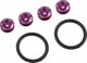 SLIDE Zapinki Uchwyty Zderzaka Klapy Quick Release SLIDE Purple