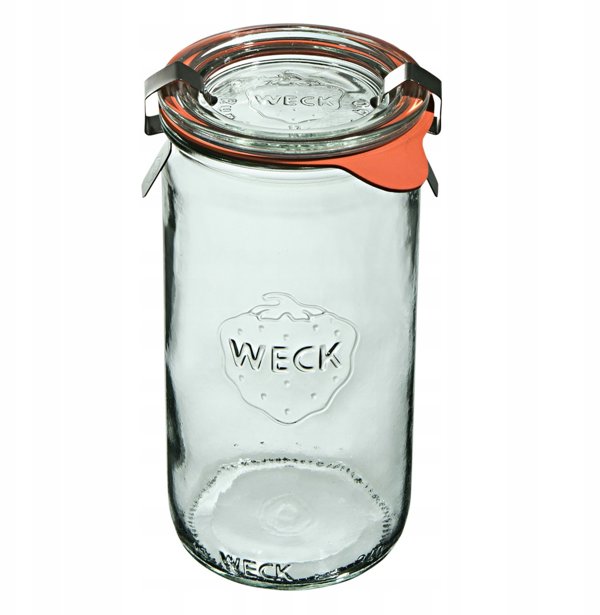 Κυλινδρικό βαζάκι 340 ml (6 τεμ) με καπάκι, αυτί, σφράγιση x2
